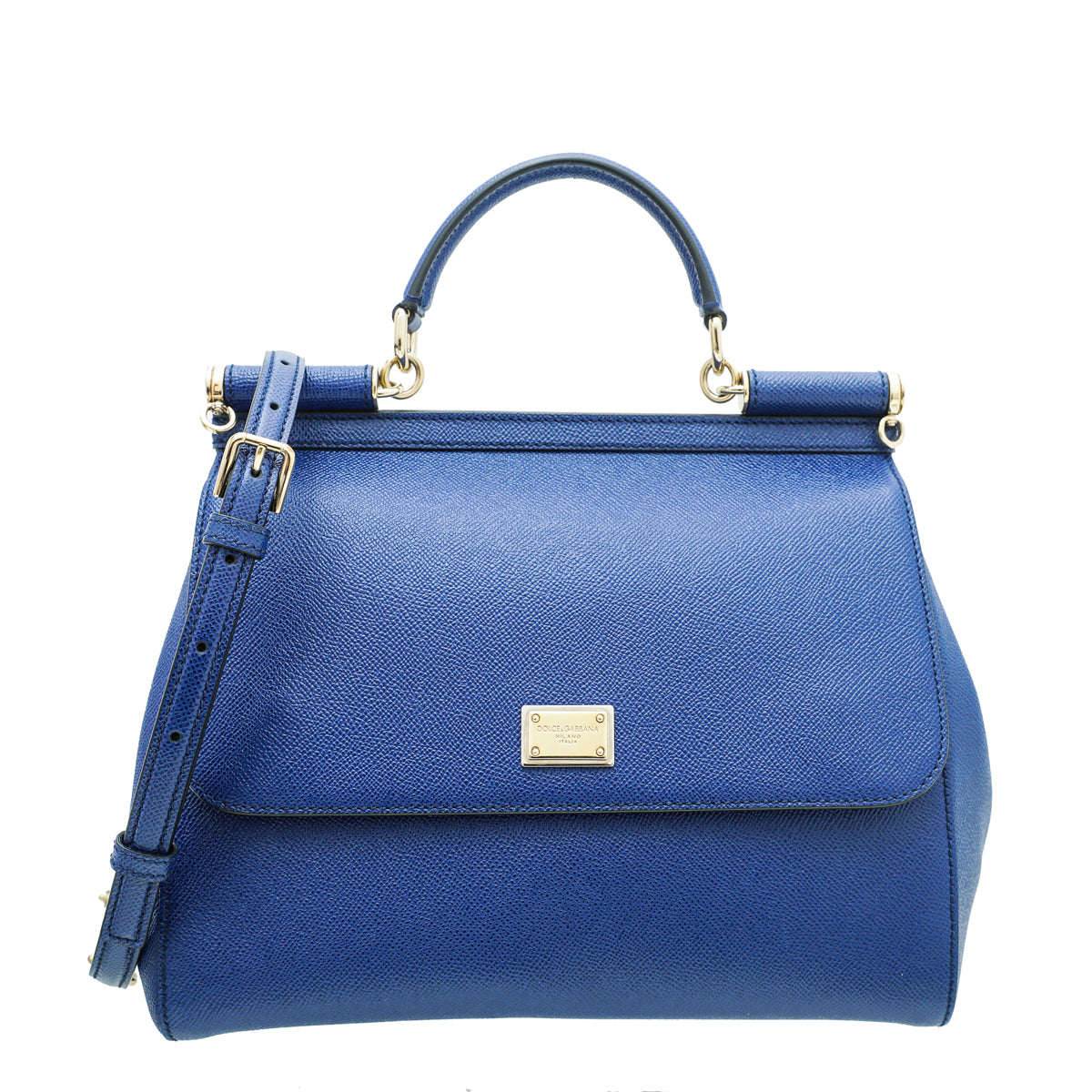 Dolce & Gabbana Sapphire Blue Sicily Bag-Dolce & Gabbana-THE CLOSET