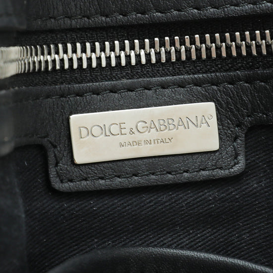 Dolce & Gabbana Brown Leopard Print Scilly Large Bag