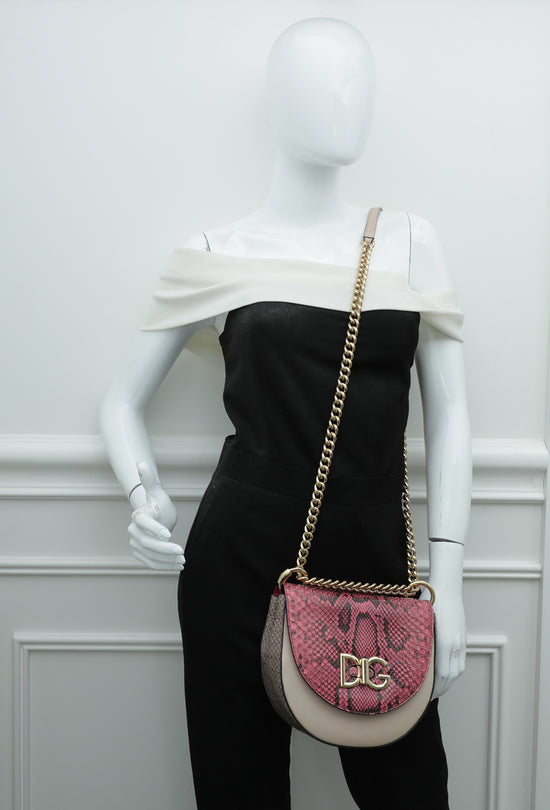 Dolce & Gabbana Tricolor Python Calf Wifi Bag