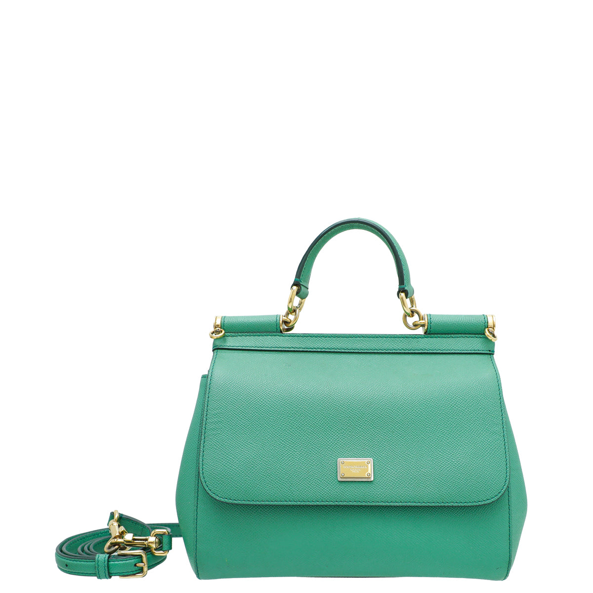 Dolce & Gabbana Mint Green Dauphine Sicily Medium Bag-Dolce & Gabbana-THE CLOSET