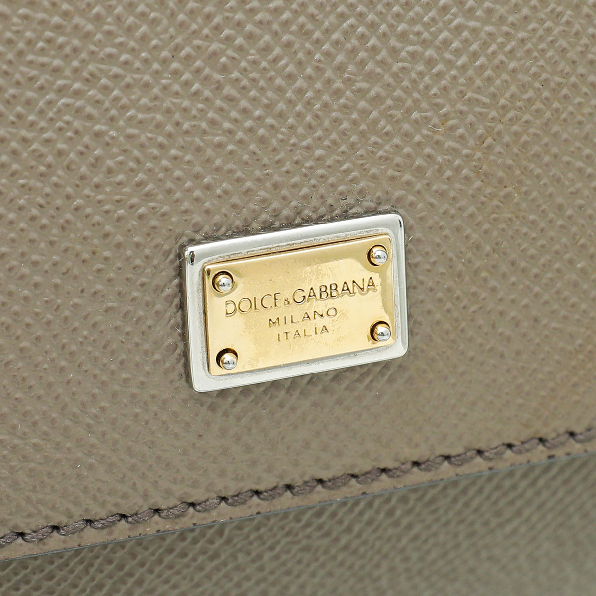 Dolce & Gabbana Gray Dauphine Sicily Small Bag