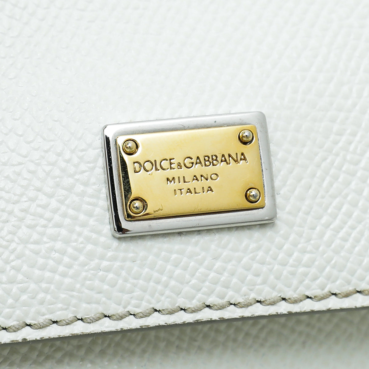 Dolce & Gabbana White Sicily Small Bag