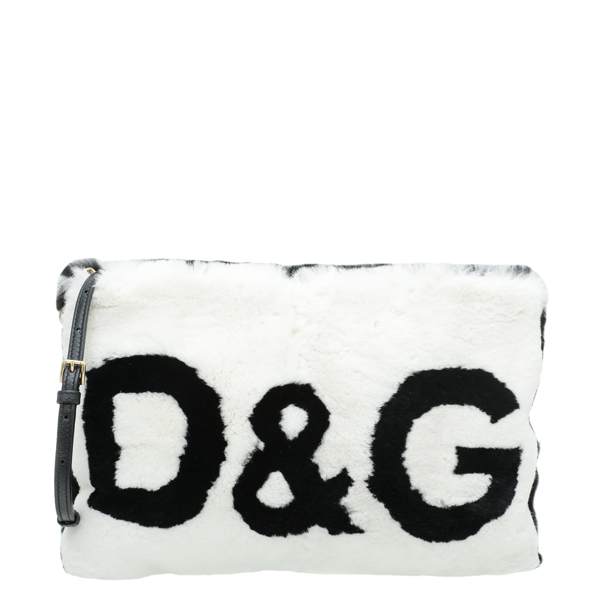 Dolce & Gabbana Bicolor DG Eco Fur Cleo Crossbody Bag-Dolce & Gabbana-THE CLOSET