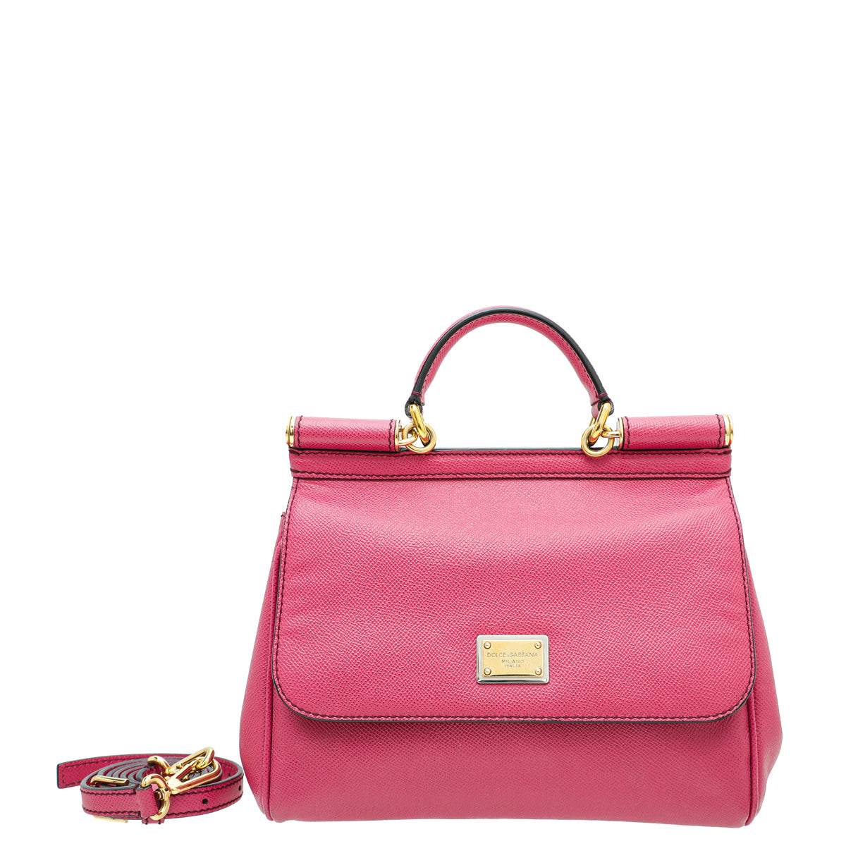Dolce & Gabbana Fuchsia Dauphine Sicily Bag-Dolce & Gabbana-THE CLOSET