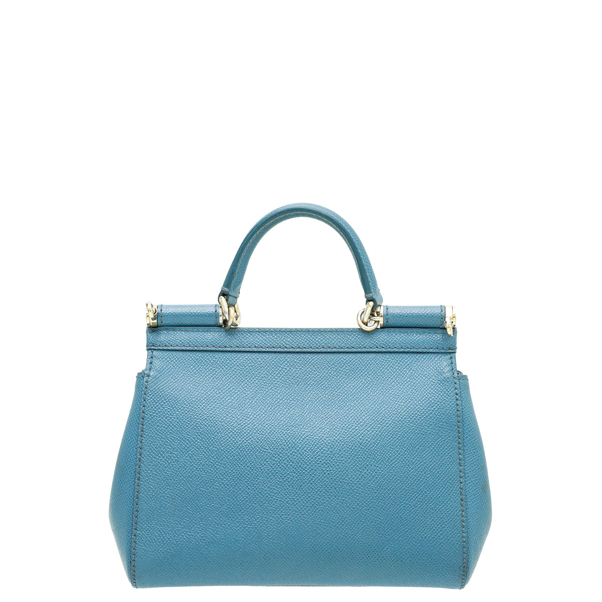 Dolce & Gabbana Pale Blue Dauphine Sicily Small Bag-Dolce & Gabbana-THE CLOSET