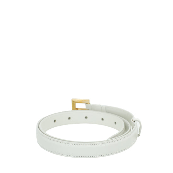 Dolce & Gabbana White Heritage Sicily Charm Belt