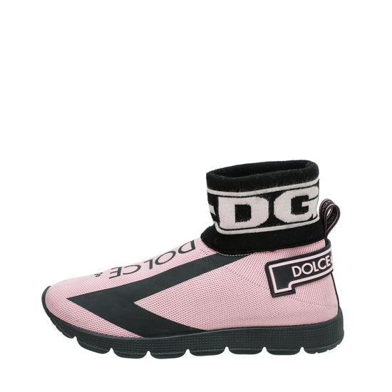 Dolce & Gabbana Bicolor Socks Trainer Kids Mesh Sneaker 35