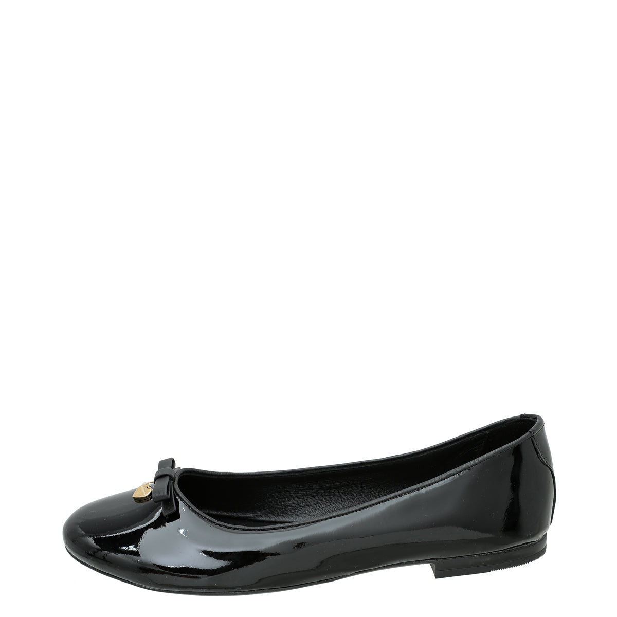 Dolce & Gabbana Black Heart Bow Flat Ballerina 37