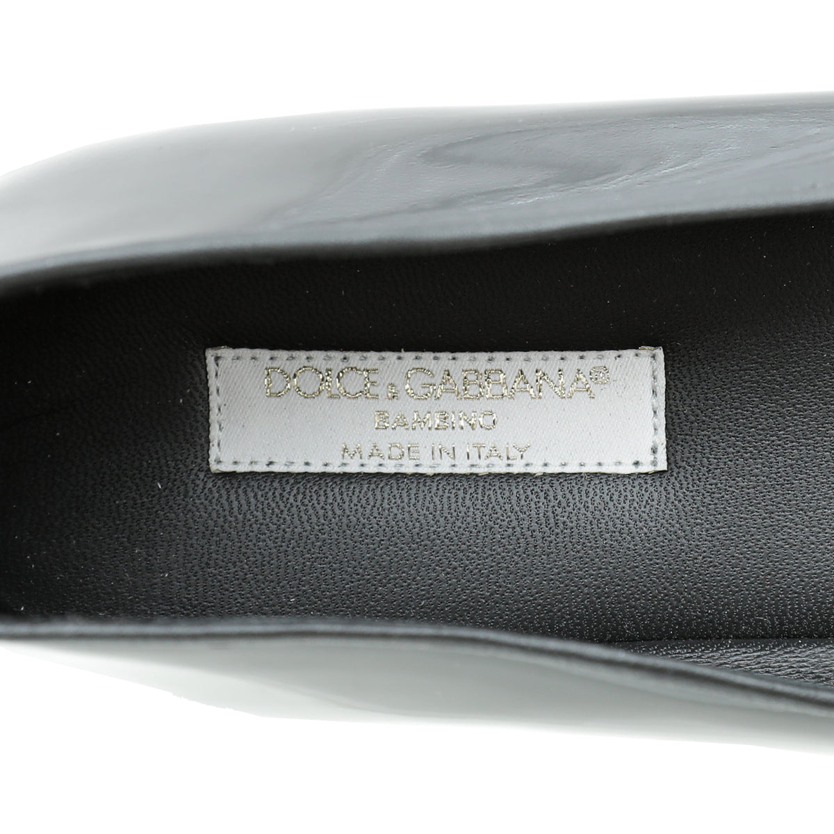 Dolce & Gabbana Black Heart Bow Flat Ballerina 37