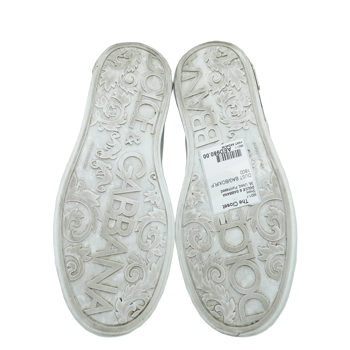 Dolce & Gabbana White Portofino Sneaker 38