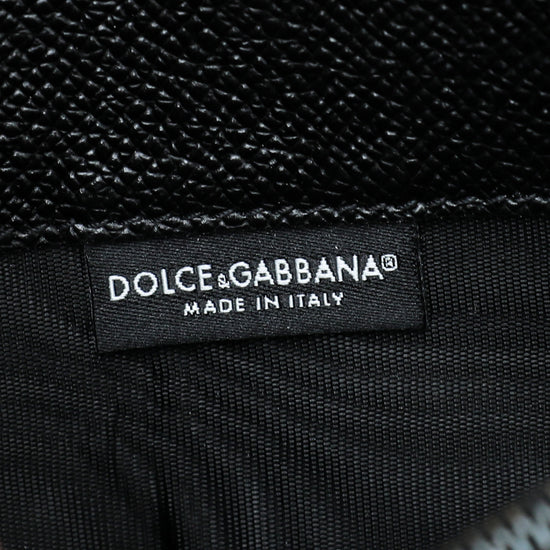 Dolce & Gabbana Black Zippy Wallet