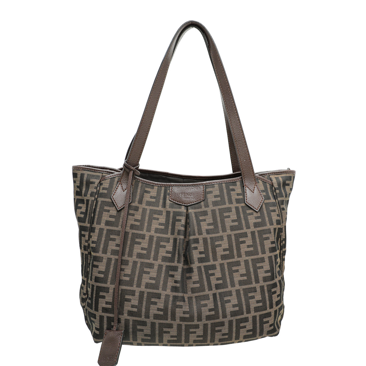 Fendi Tobacco Zucca Grand Shopping Tote Bag-Fendi-THE CLOSET