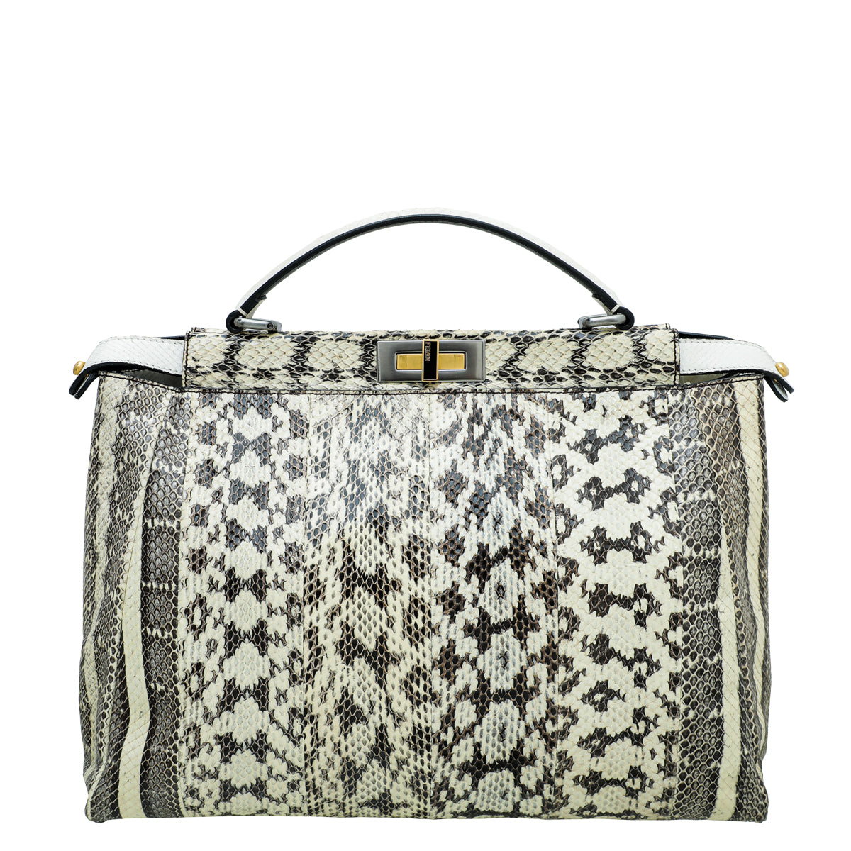 Fendi Roccia Watersnake Peekaboo Large Bag-Fendi-THE CLOSET