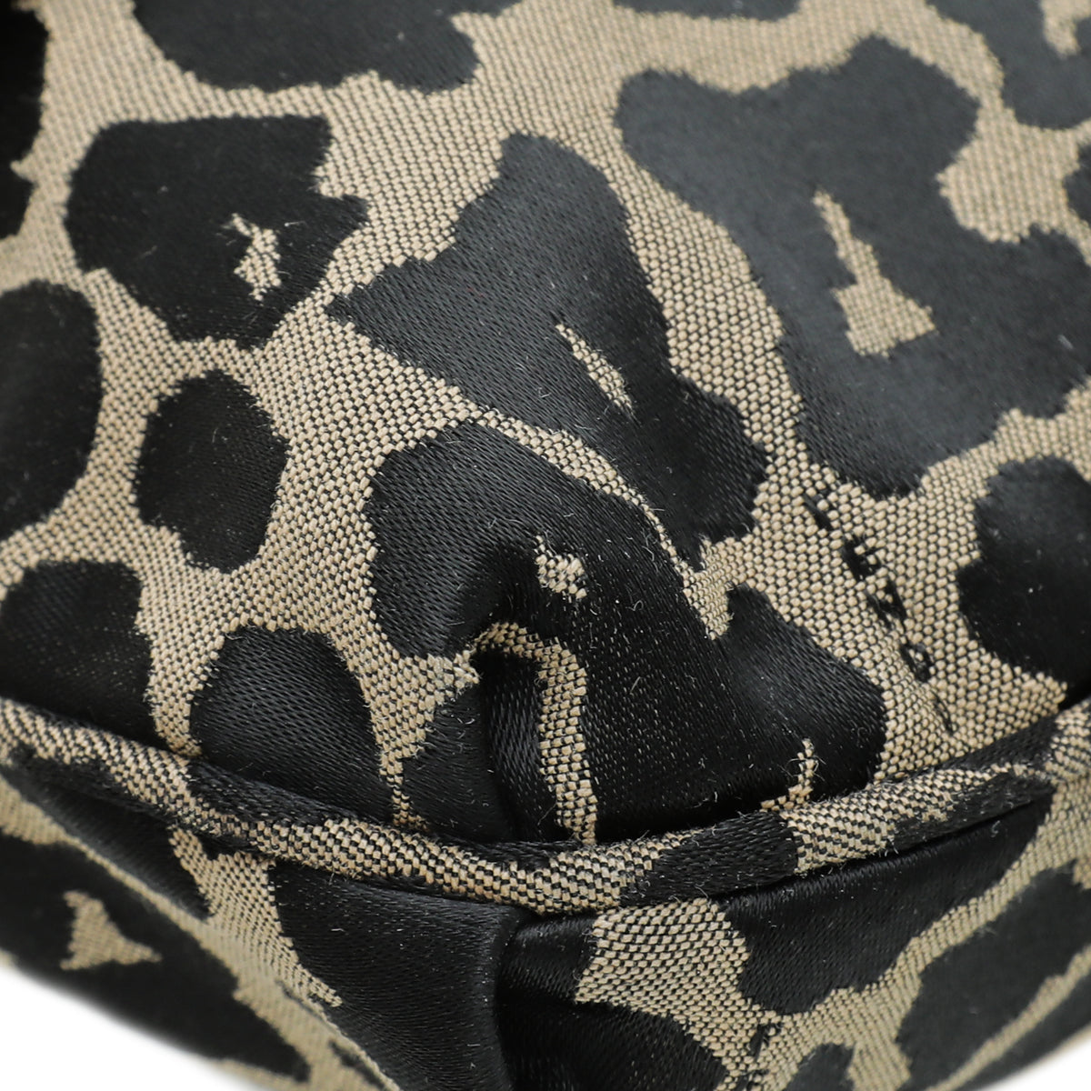 Fendi Bicolor Leopard Print Mia Large Flap Bag