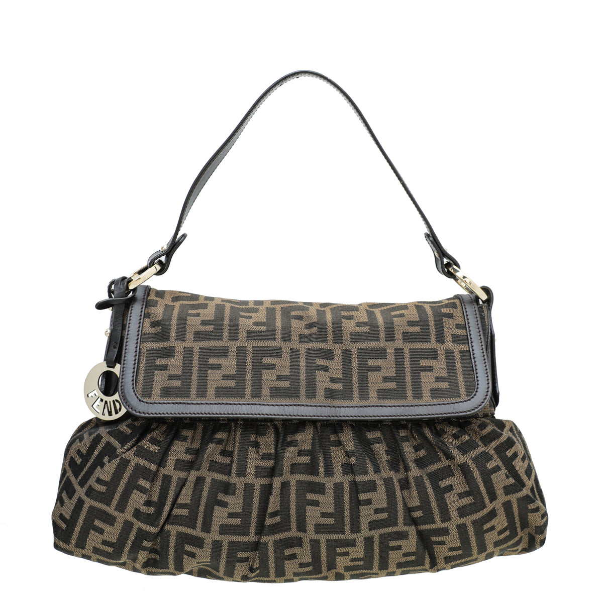 Fendi Tobacco Zucca Chef Shoulder Bag-Fendi-THE CLOSET