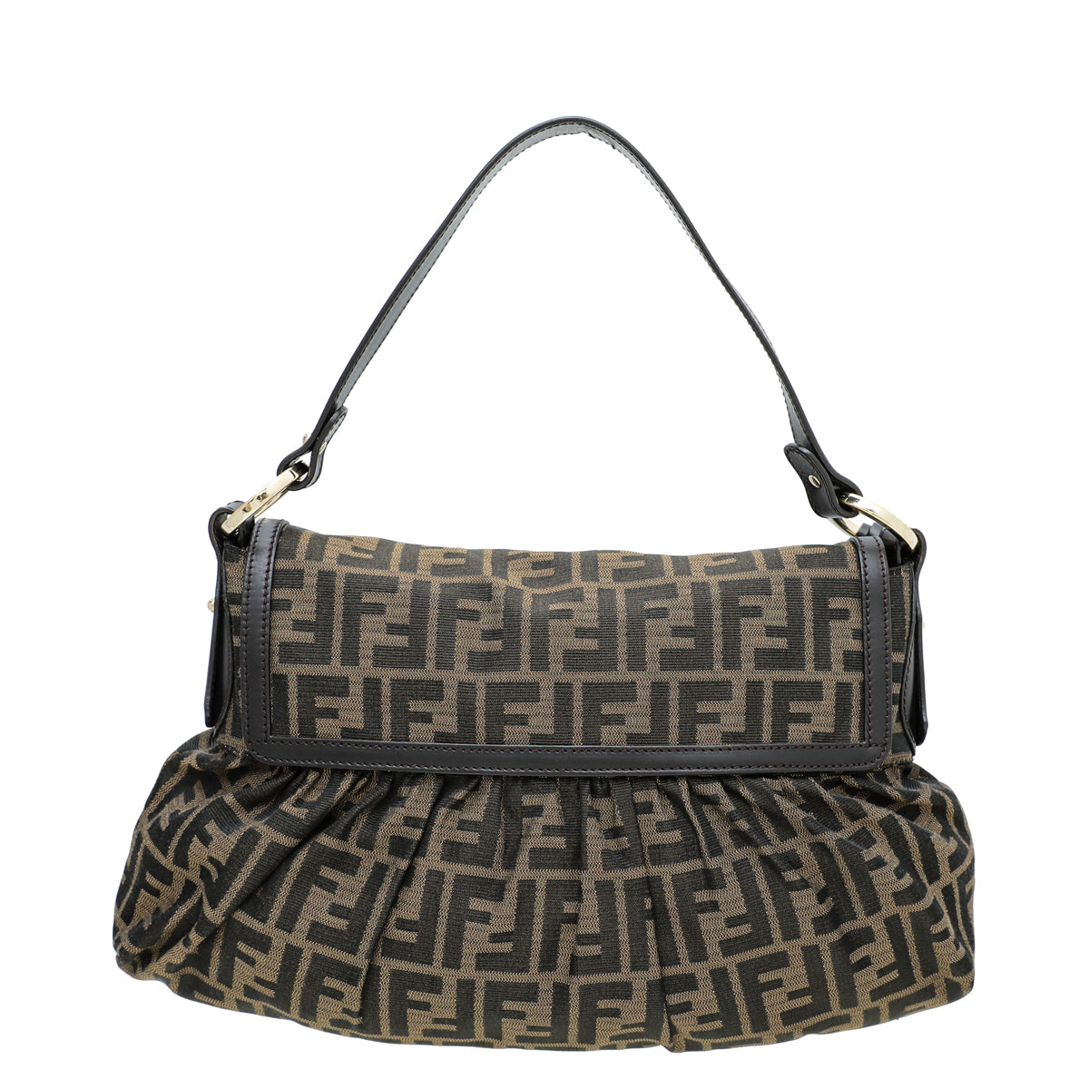 Fendi Tobacco Zucca Chef Shoulder Bag-Fendi-THE CLOSET