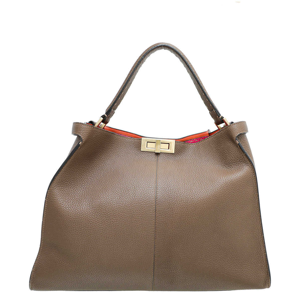 Fendi Brown Peekaboo Selleria X Lite Large Bag-Fendi-THE CLOSET
