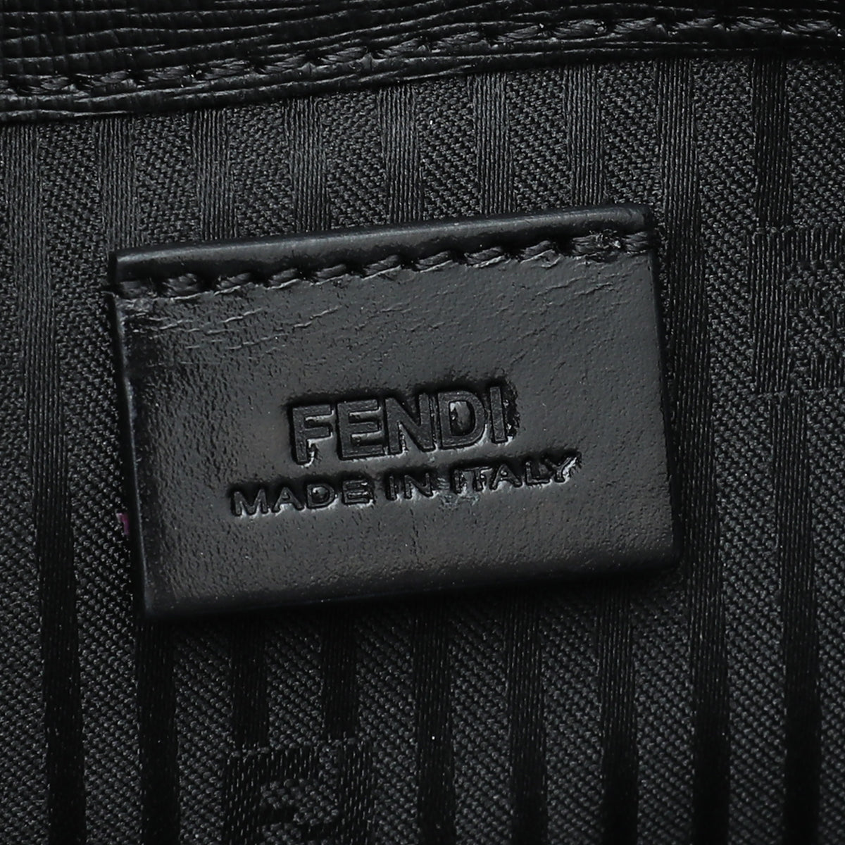 Fendi Black 2 Jours Envelope Clutch