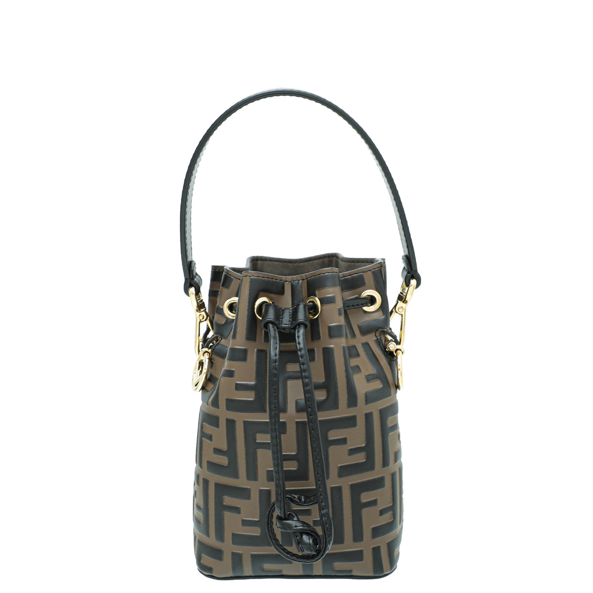 Fendi Tobacco FF Zucca Mon Tresor Mini Bucket Bag-Fendi-THE CLOSET
