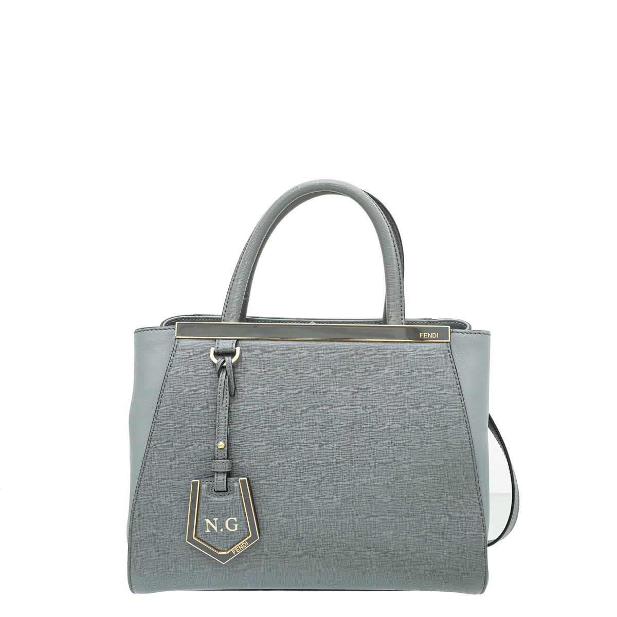 Fendi Grey 2Jours Petite Bag W/ N.G Initials-Fendi-THE CLOSET