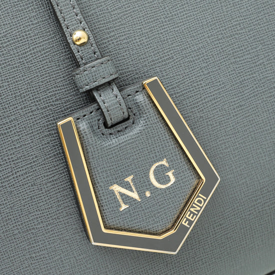 Fendi Grey 2Jours Petite Bag W/ N.G Initials