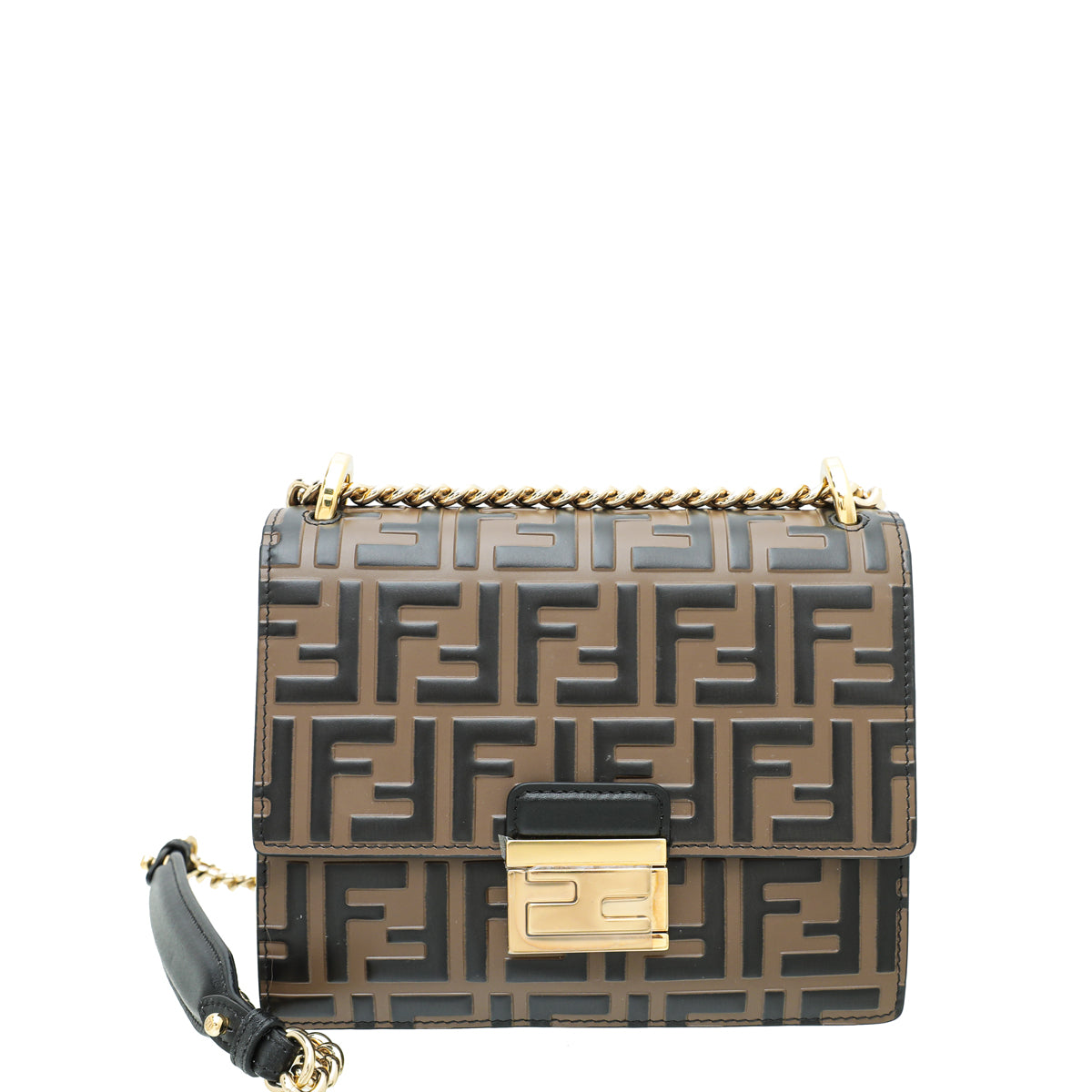 Fendi Tobacco Kan U Small Shoulder Bag-Fendi-THE CLOSET