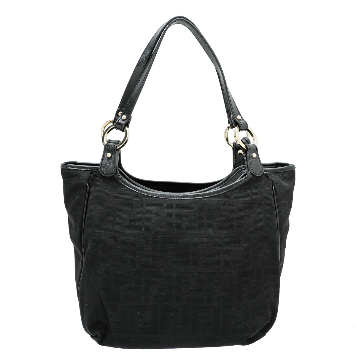Fendi Black Zucca Chef Shopper Small Tote Bag-Fendi-THE CLOSET