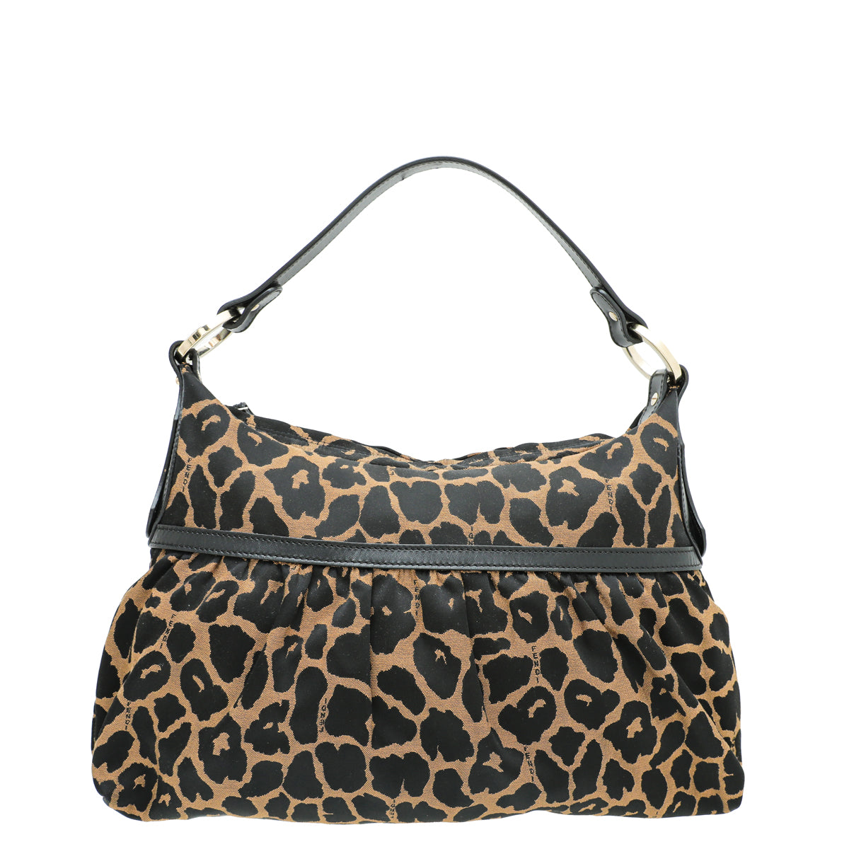 Fendi Bicolor Leopard Chef Medium Shoulder Bag-Fendi-THE CLOSET