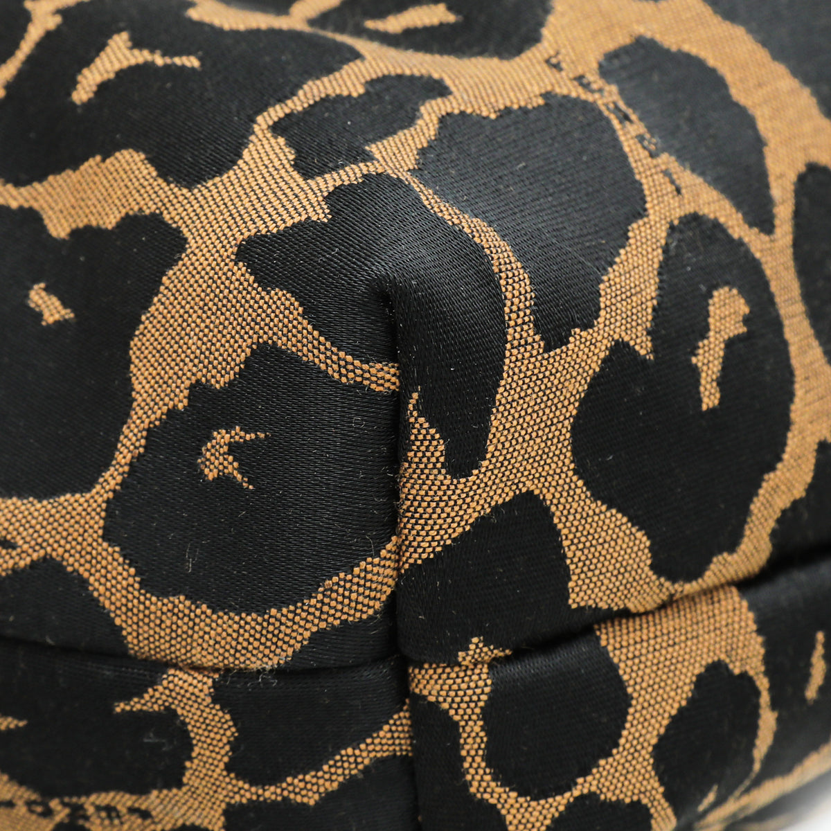 Fendi Bicolor Leopard Chef Medium Shoulder Bag