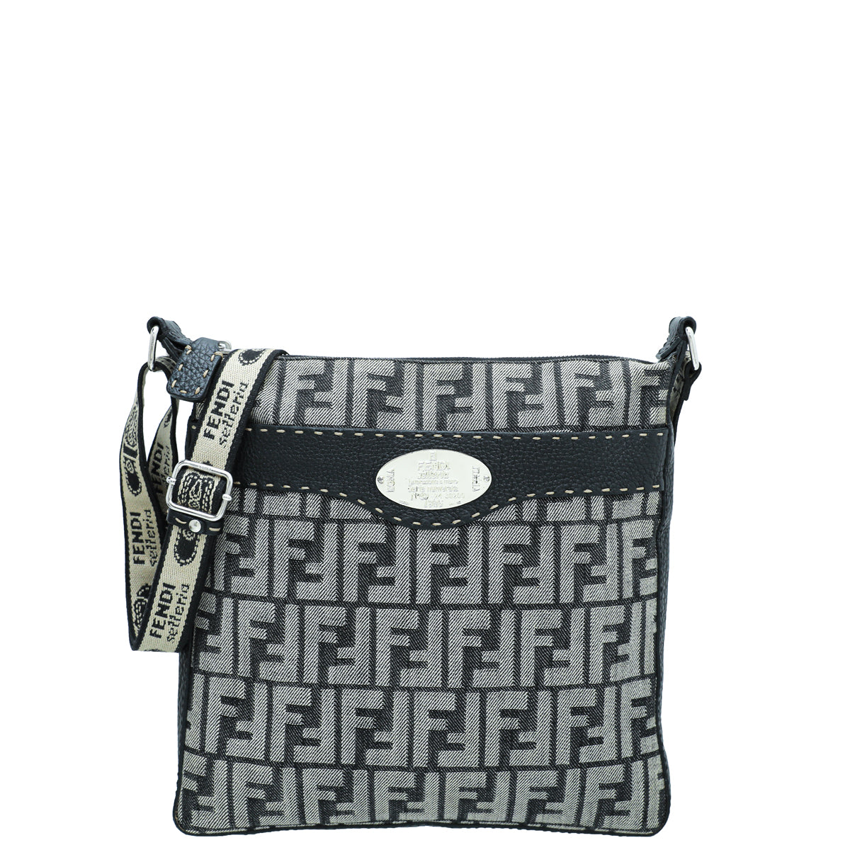 Fendi Bicolor Romano Selleria Messenger Bag-Fendi-THE CLOSET