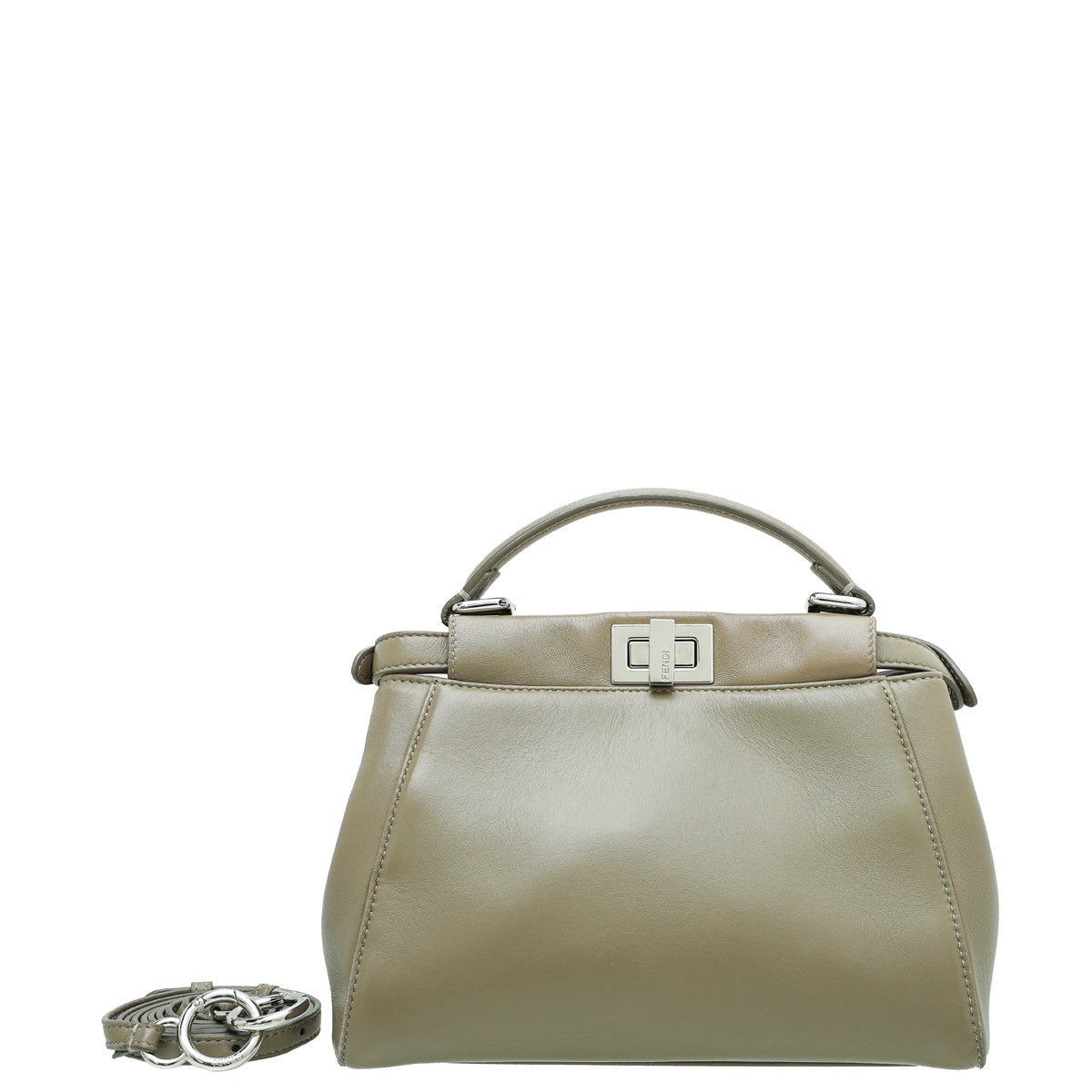 Fendi Etoupe Iconic Peekaboo Bag-Fendi-THE CLOSET