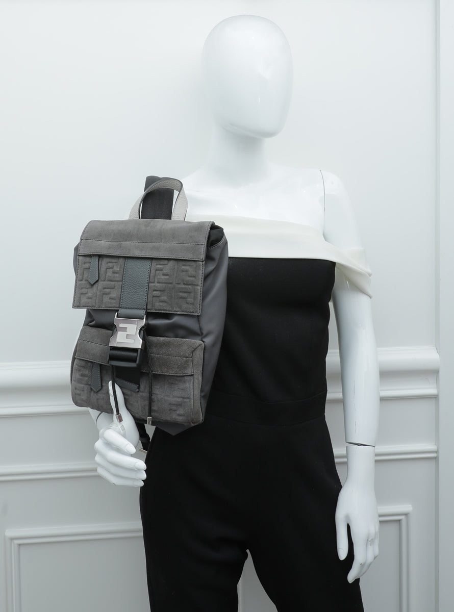 fendi mini ff backpack Fendi "Fendiness" Small Backpack Bag – THE CLOSET