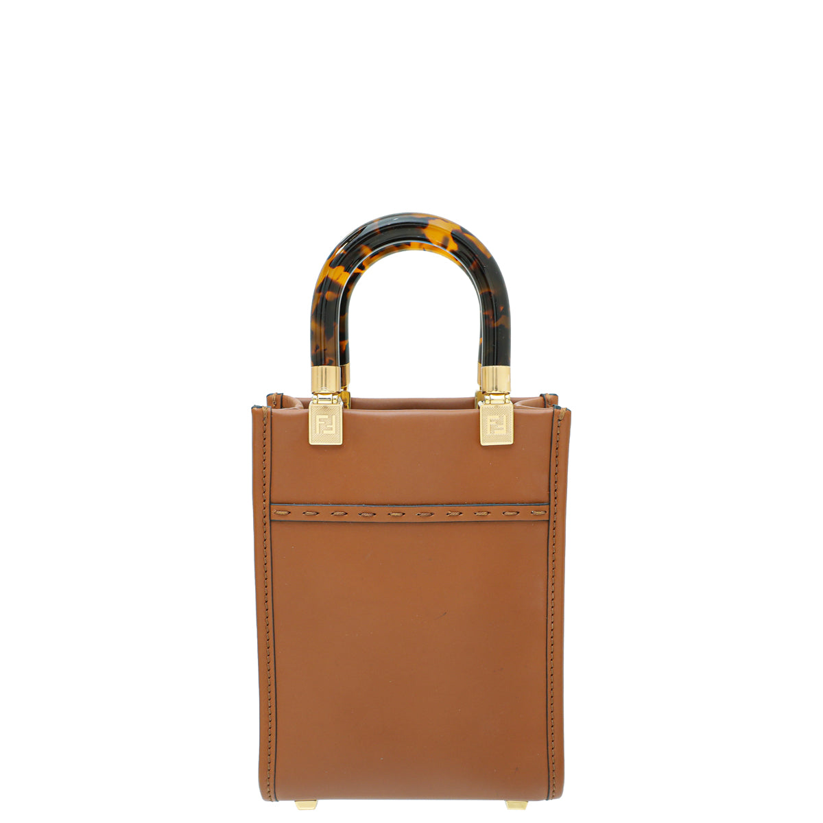 Fendi Brown Mini Sunshine Shopper Bag-Fendi-THE CLOSET