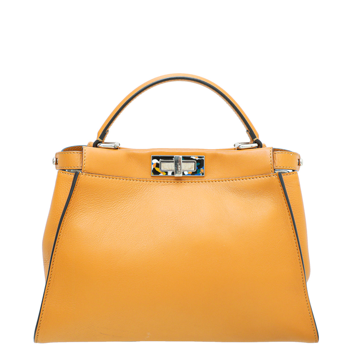 Fendi Ginger Latte Granite Plexiglass Peekaboo Medium Bag-Fendi-THE CLOSET