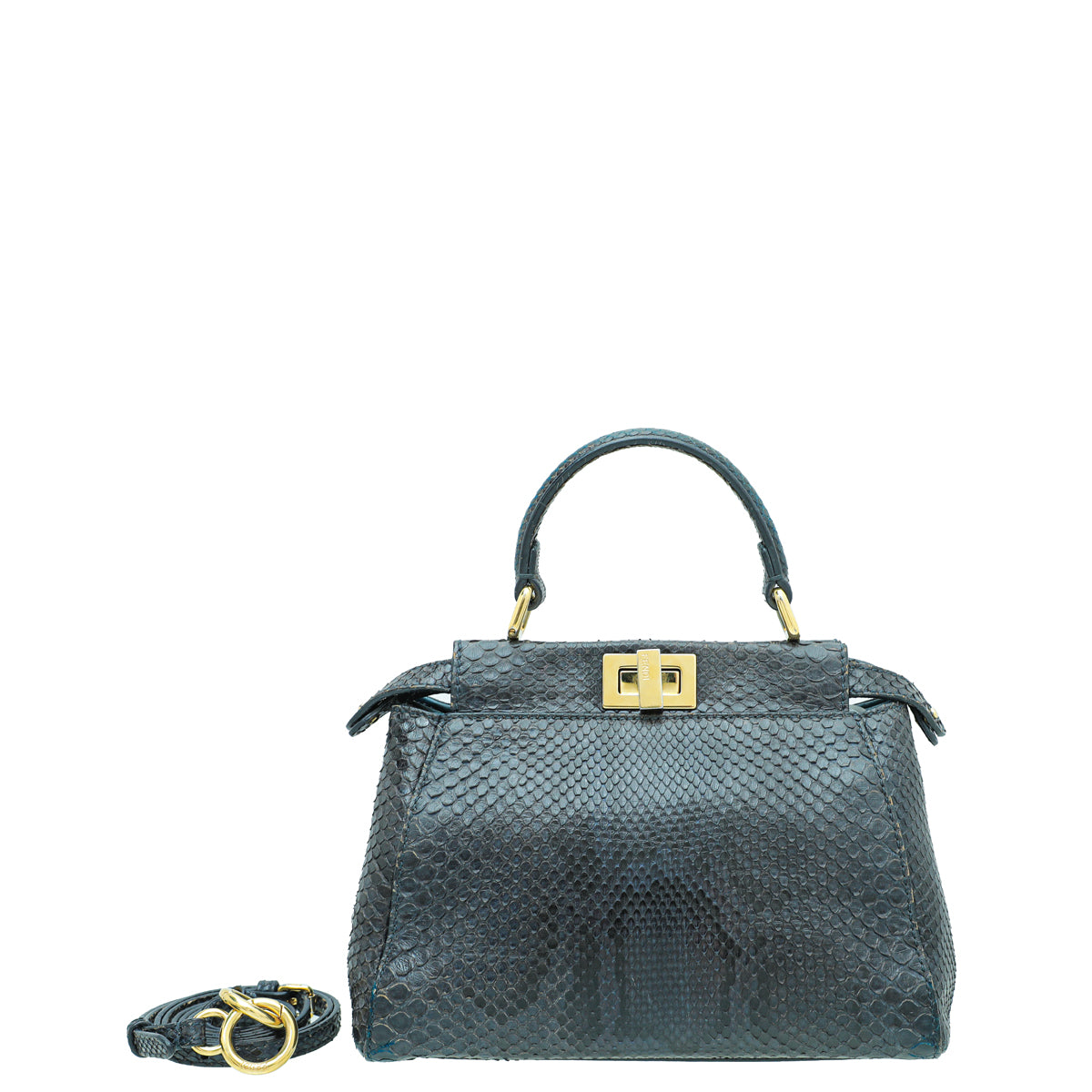 Fendi Bicolor Python Peekaboo Mini Bag-Fendi-THE CLOSET