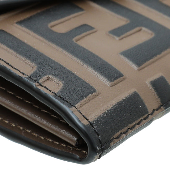 Fendi Lizard Embossed Leather Wallet/Bag on Chain