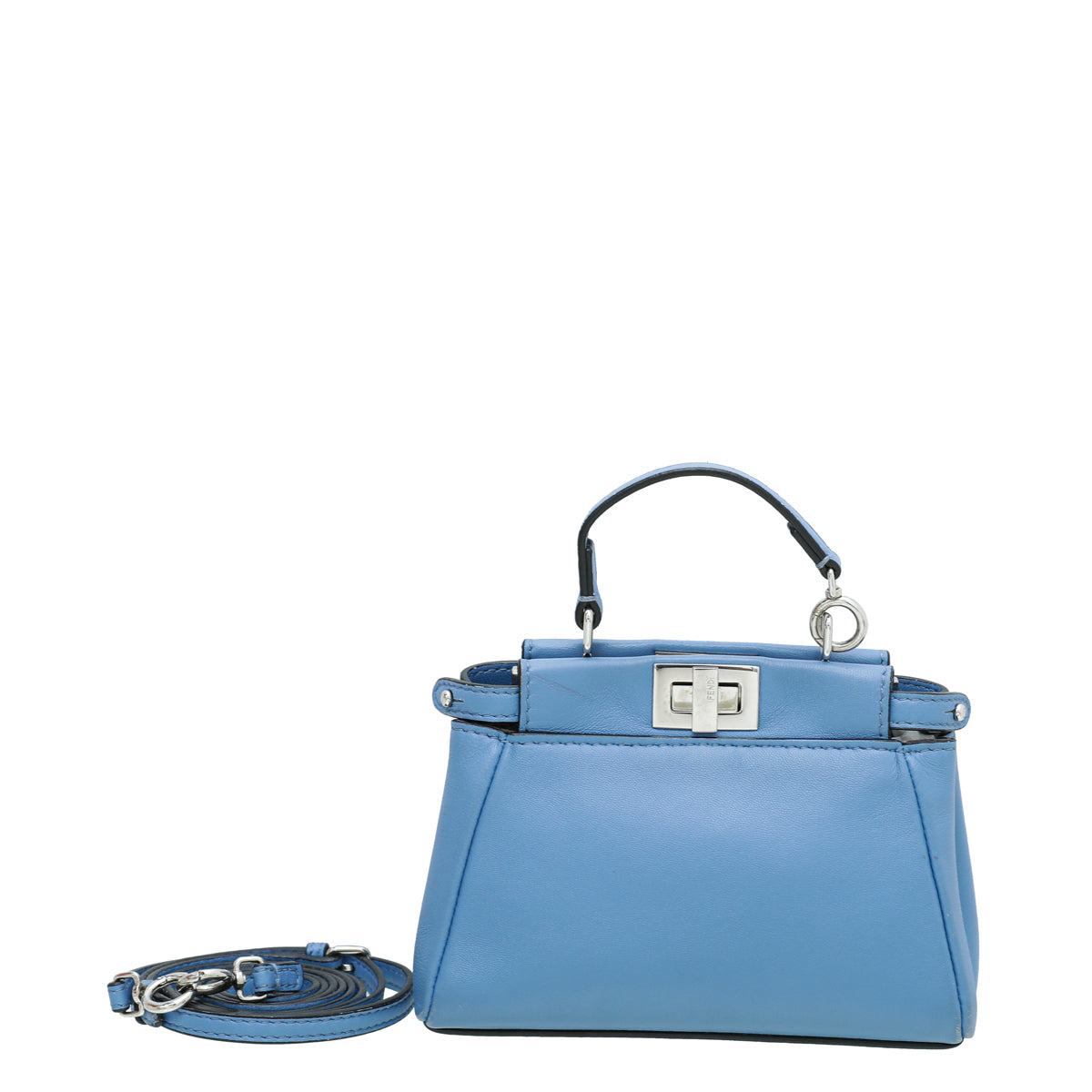 Fendi Blue Micro Peekaboo Bag-Fendi-THE CLOSET
