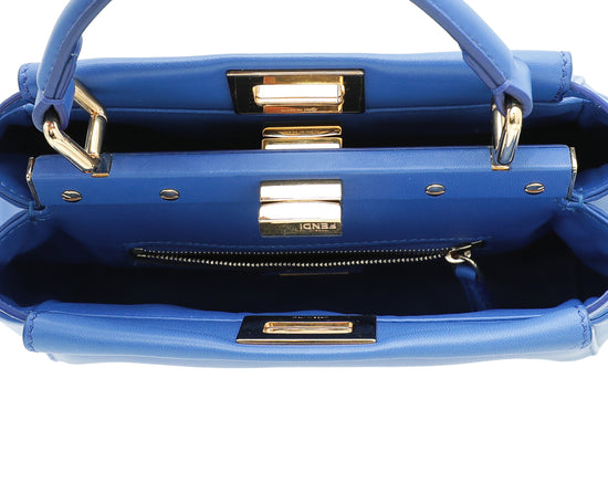 Fendi Blue Peekaboo Mini Bag