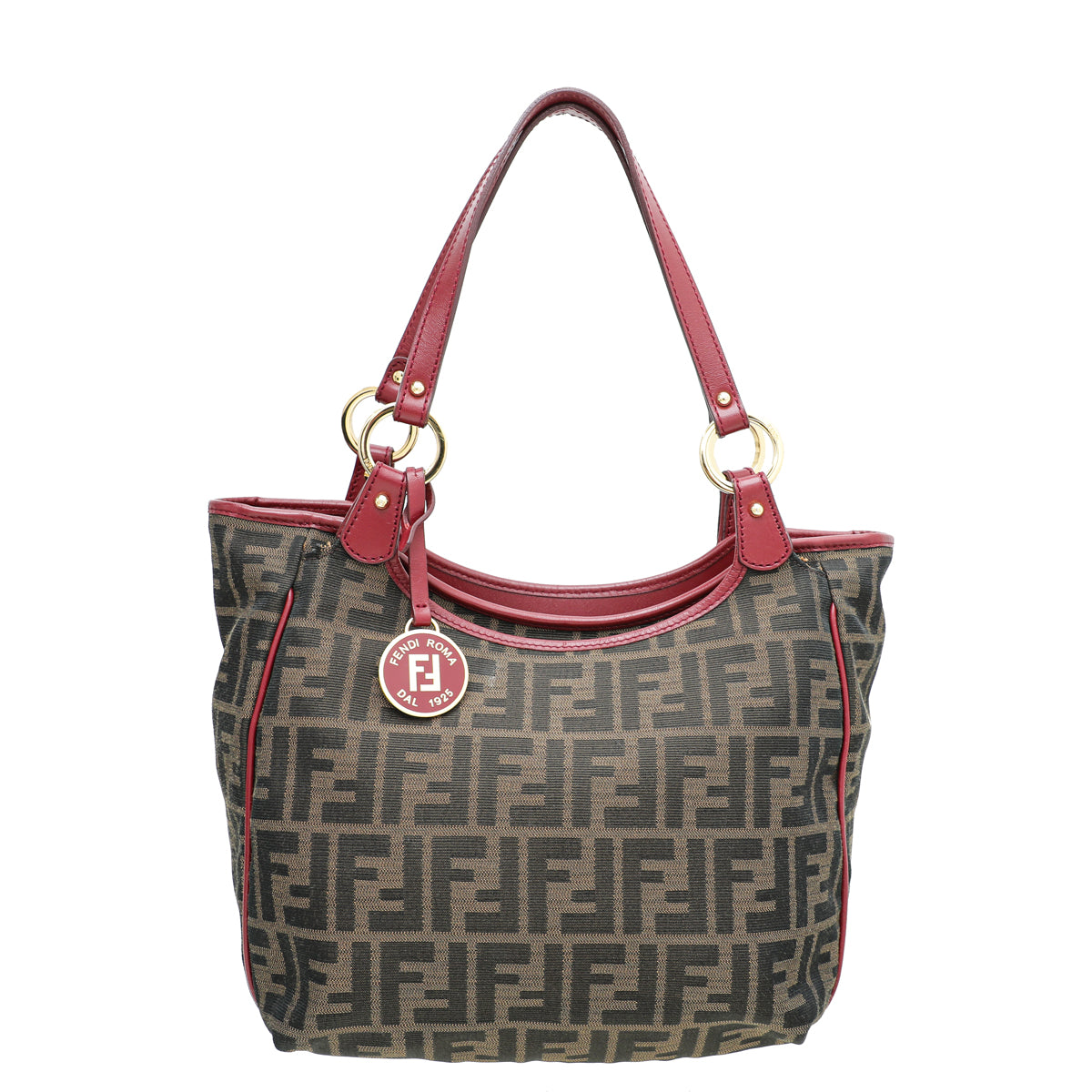 Fendi Bicolor Zucca Chef Shopper Tote Bag-Fendi-THE CLOSET