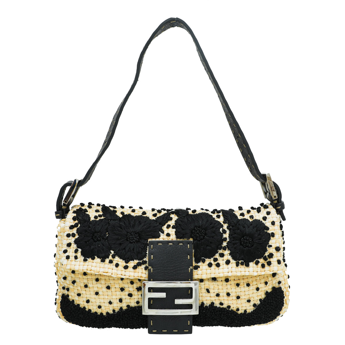 Fendi Bicolor Baguette Selleria Bag-Fendi-THE CLOSET