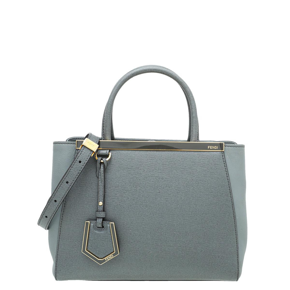Fendi Grey 2 Jours Petite Bag-Fendi-THE CLOSET
