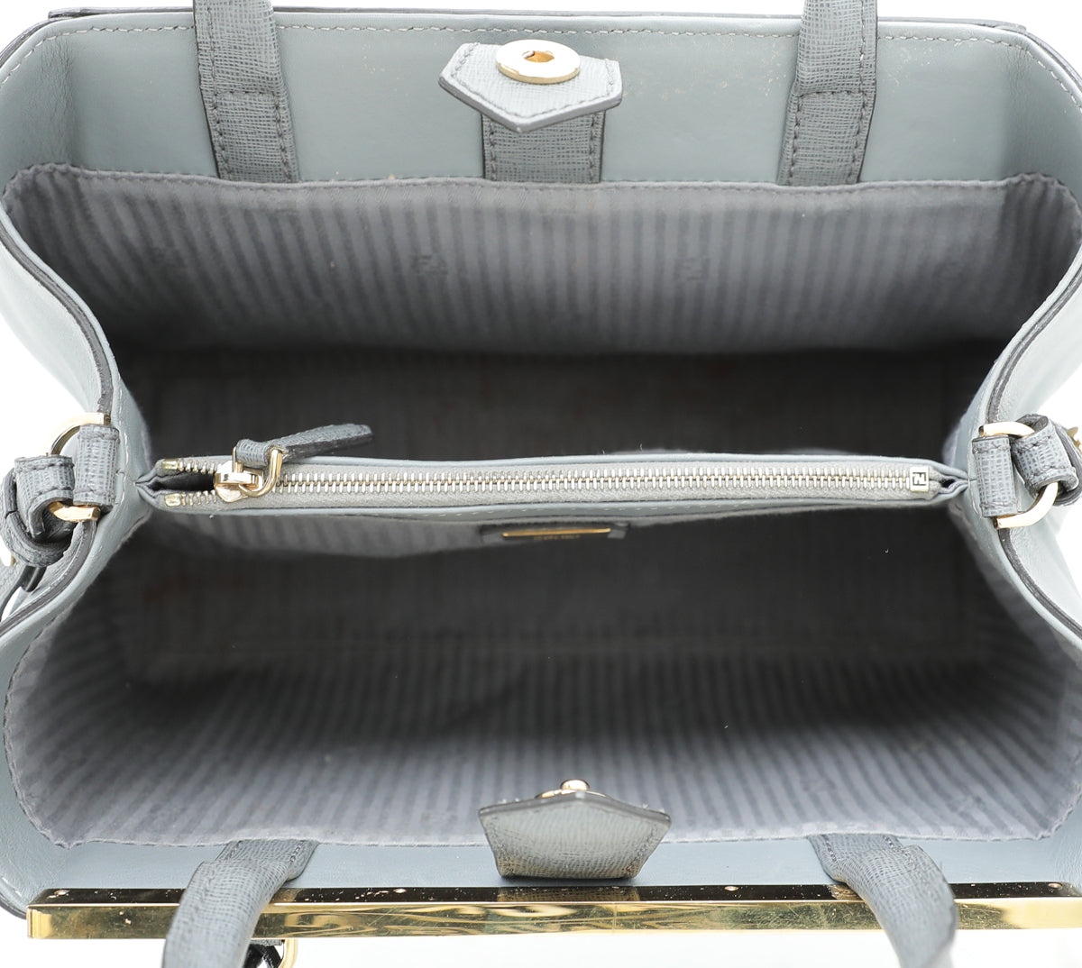 Fendi Grey 2 Jours Petite Bag – THE CLOSET
