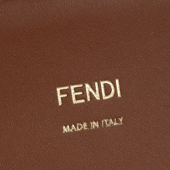 Fendi Brown Sunshine “FENDI ROMA” Shopper Medium Bag
