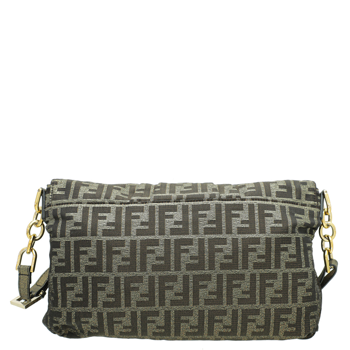 Fendi Glittered Brown Mia Flap Bag-Fendi-THE CLOSET