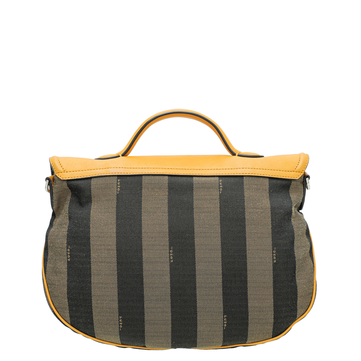 Fendi Bicolor Pequin Saddle Bag-Fendi-THE CLOSET