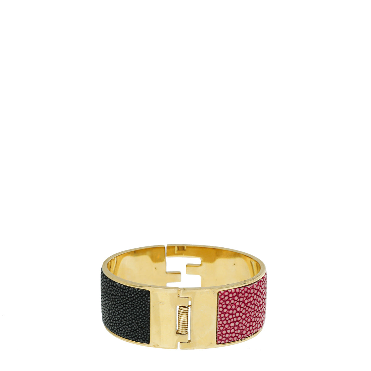 Fendi Bicolor Fendista Galuchat Bracelet-Fendi-THE CLOSET