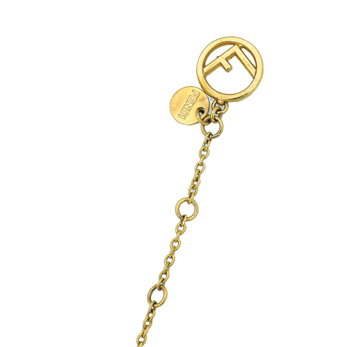 Fendi Gold Finish F is Fendi Crystal Pearl Bracelet-Fendi-THE CLOSET