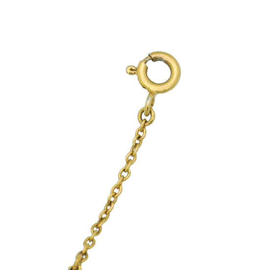 Fendi Gold Finish F is Fendi Crystal Pearl Bracelet