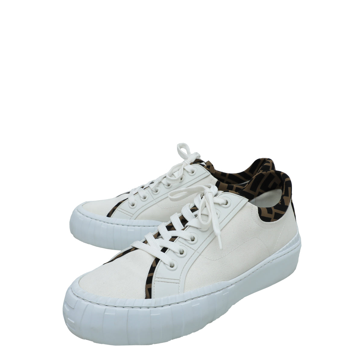 Fendi Bicolor Force Low Top Sneakers 7-Fendi-THE CLOSET
