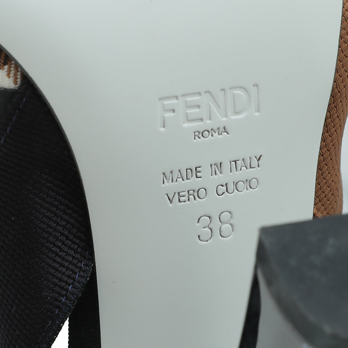 Fendi Tricolor Colibri Slingback Pumps 38